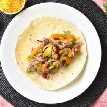 fajitas de frango