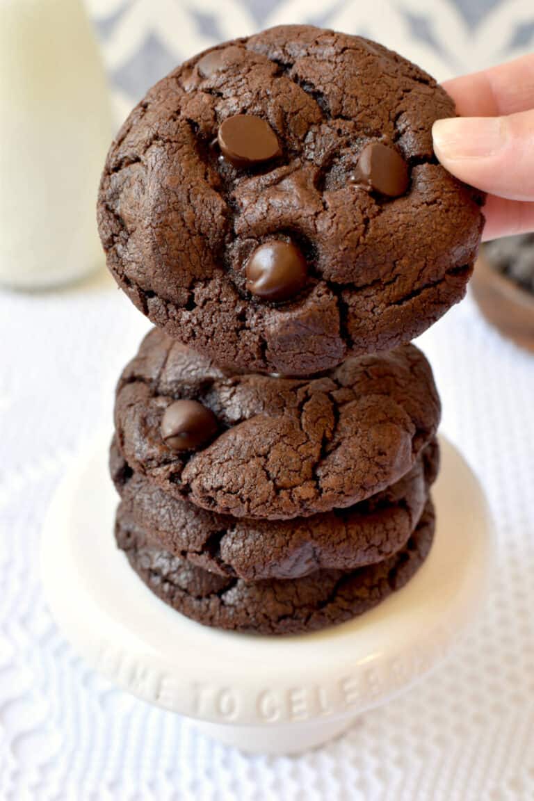 Fudgy chocolate cookies (with cocoa powder) Simple Living Recipes