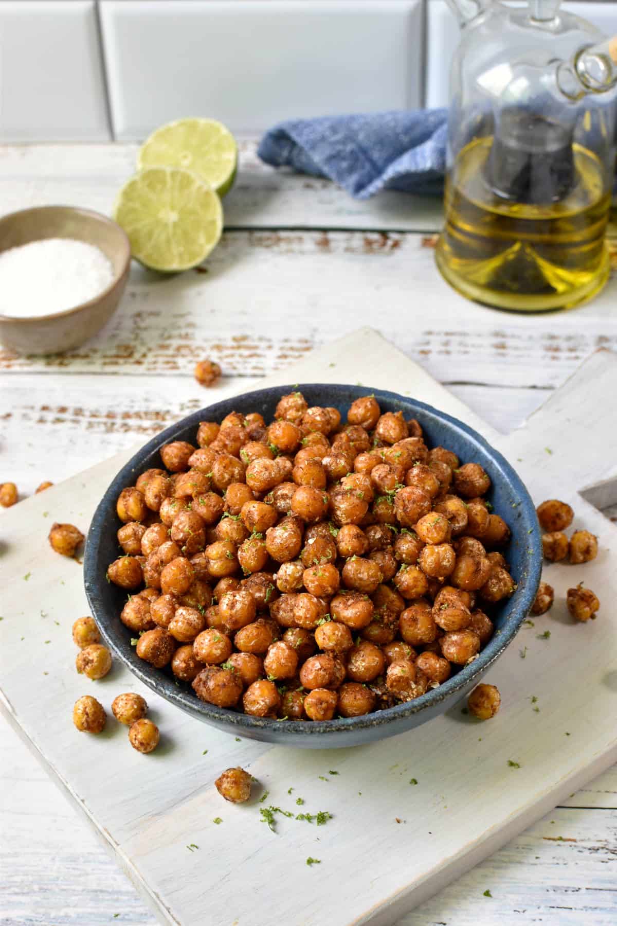 sauteed chickpeas in a bowl