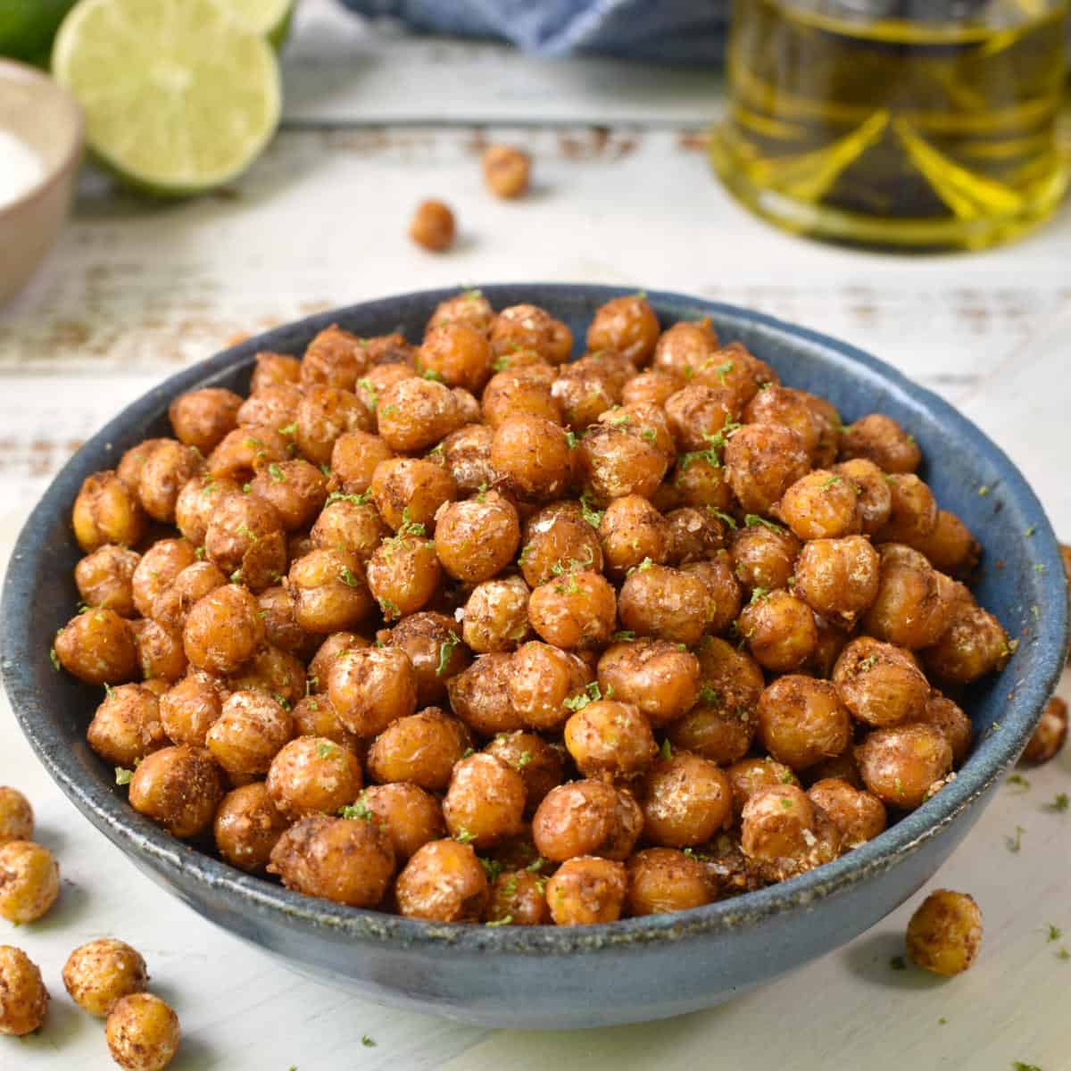 snack de grão-de-bico