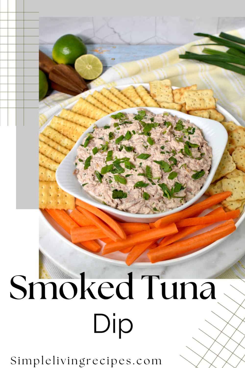 Smoked tuna dip pin for Pinterest